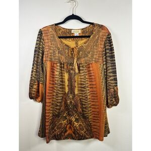 Davina Whimsgoth Bohemian 3/4 Sleeve‎ Top Size XL